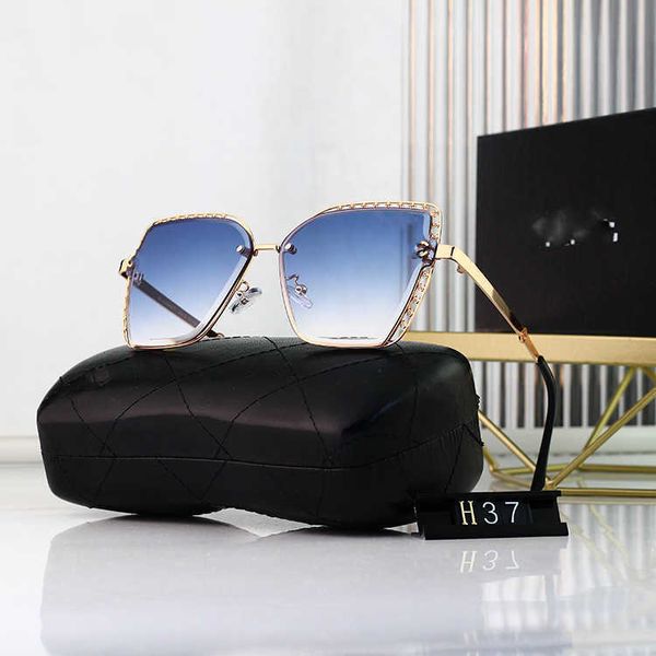 fashion ch designer cool sunglasses canel frameless large frame female 2022 new glasses, White;black
fashion ch designer cool sunglasses canel frameless large frame female 2022 new glasses, White;black