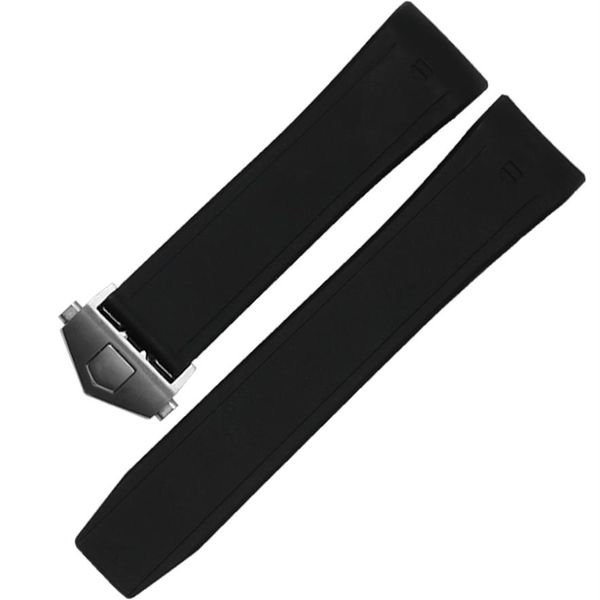 watchband 22mm stainless steel deployment buckle black diving silicone rubber watch band strap for t-a-g mikrotimer flying 1000214c, Black;brown
watchband 22mm stainless steel deployment buckle black diving silicone rubber watch band strap for t-a-g mikrotimer flying 1000214c, Black;brown