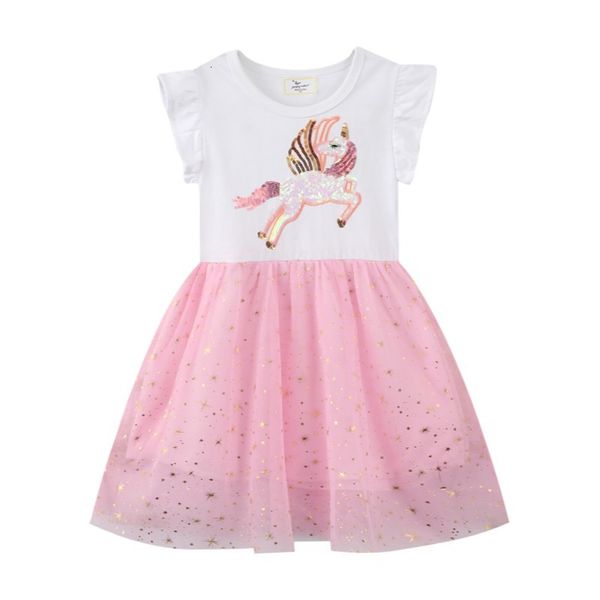 girl s dresses jumping meters arrival unicorn beading princess party girls summer toddler clothes cotton kids costume baby frocks 230420, Red;yellow
girl s dresses jumping meters arrival unicorn beading princess party girls summer toddler clothes cotton kids costume baby frocks 230420, Red;yellow