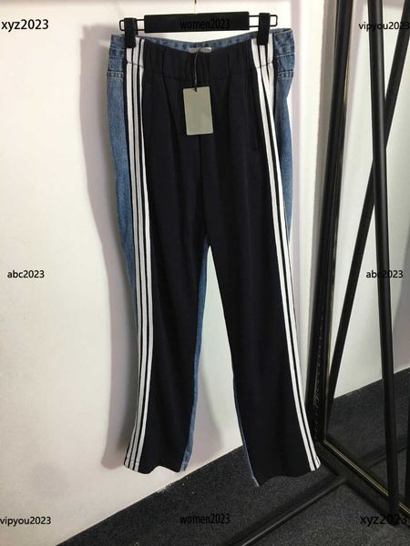 jeans womens striped decoration pants splicing design denim pants fashion casual trousers new products, Blue
jeans womens striped decoration pants splicing design denim pants fashion casual trousers new products, Blue