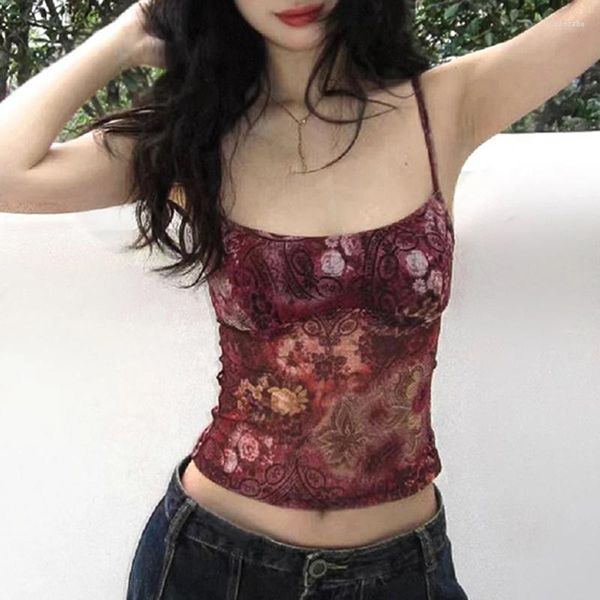 women's tanks red vintage floral print y2k cami women aesthetic cute 2000s camisole sleeveless slim cropped summer vest, White
women's tanks red vintage floral print y2k cami women aesthetic cute 2000s camisole sleeveless slim cropped summer vest, White