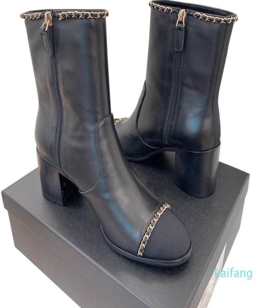 fall winter womens ankle boots classic black shoe with chain chunky heel 7cm 3cm designer retro round toe lambskin knight rainboo1251468
fall winter womens ankle boots classic black shoe with chain chunky heel 7cm 3cm designer retro round toe lambskin knight rainboo1251468