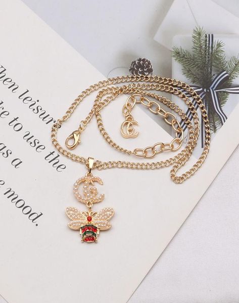 designer brand double letter pendant necklaces 18k gold plated colorful butterfly crystal pearl rhinestone collar chain necklace w5927720, Silver
designer brand double letter pendant necklaces 18k gold plated colorful butterfly crystal pearl rhinestone collar chain necklace w5927720, Silver