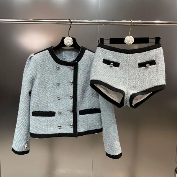 dress prepomp 2022 autumn long sleeve round neck double breasted buttons coat high waist shorts two piece set women outfits gg231, White
dress prepomp 2022 autumn long sleeve round neck double breasted buttons coat high waist shorts two piece set women outfits gg231, White