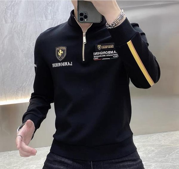men's hoodies & sweatshirts 2023 spring and autumn high end standing collar sweater trend high collar men's slim fit european good, Black
men's hoodies & sweatshirts 2023 spring and autumn high end standing collar sweater trend high collar men's slim fit european good, Black