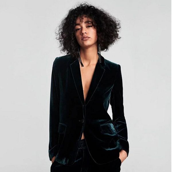 pants women casual velvet suit jacket dark green autumn winter one button office ladies jacket female elegant suit 2021 new, White
pants women casual velvet suit jacket dark green autumn winter one button office ladies jacket female elegant suit 2021 new, White