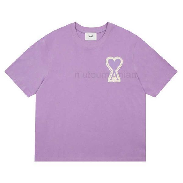 t shirts for men women and correct of love a letter badge embroidered short sleeve men's amis women's ins the fashion brand loose, White;black
t shirts for men women and correct of love a letter badge embroidered short sleeve men's amis women's ins the fashion brand loose, White;black