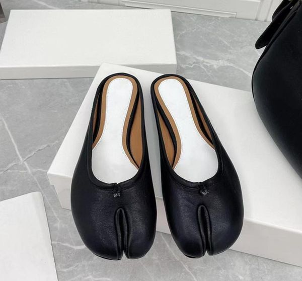 maison split toes loafers slippers women real leather black summer mules slides single shoes flats6868898
maison split toes loafers slippers women real leather black summer mules slides single shoes flats6868898