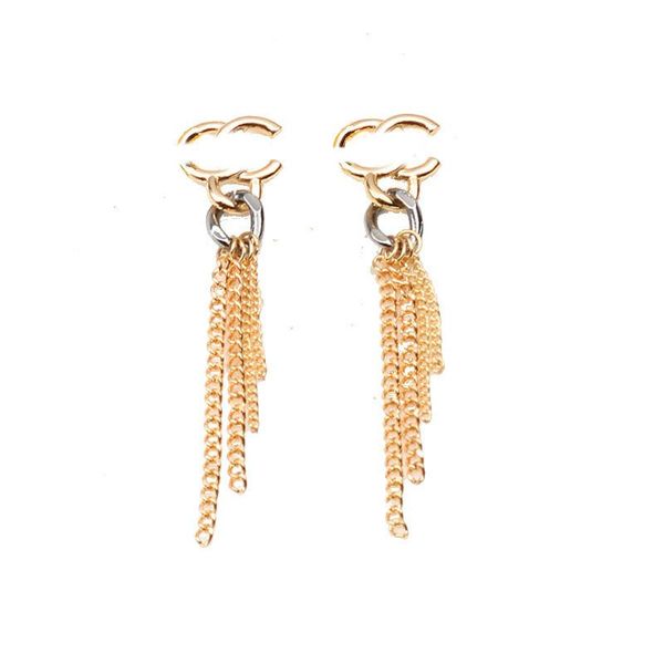 luxury ear stud earrings woman designers earring fashion letter tassel dangle jewelry women 18k diamond wedding gifts, Golden;silver
luxury ear stud earrings woman designers earring fashion letter tassel dangle jewelry women 18k diamond wedding gifts, Golden;silver