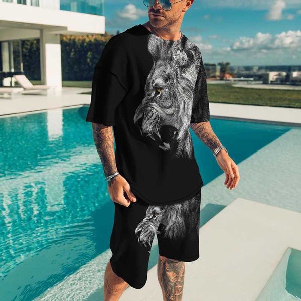 2023 tracksuits the lion king summer streetwear men's outfit sportswear oversized 3d printed t-shirt shorts men's t-shirt fashion, Gray
2023 tracksuits the lion king summer streetwear men's outfit sportswear oversized 3d printed t-shirt shorts men's t-shirt fashion, Gray