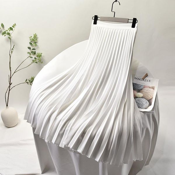 dresses casual elegant pleated women skirt large swing twill chiffon skirt female high waist white long skirts 2022 spring summer, White;black
dresses casual elegant pleated women skirt large swing twill chiffon skirt female high waist white long skirts 2022 spring summer, White;black