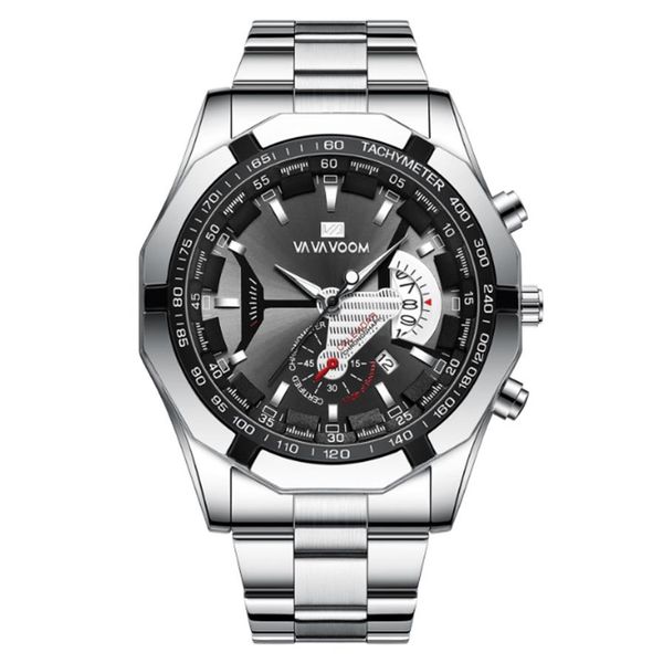 leisure sport luminous pointer stainless steel mens watch quartz watches calendar smart male wristwatches vavavoom br294l, Slivery;brown
leisure sport luminous pointer stainless steel mens watch quartz watches calendar smart male wristwatches vavavoom br294l, Slivery;brown