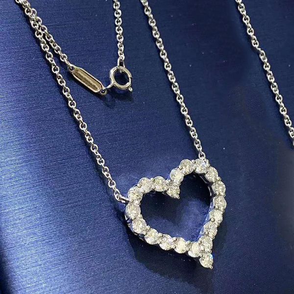 100% sterling silver womens hollow heart necklace of diamonds full bore necklace designer jewelry necklace tif brand for bridal wedding chri
100% sterling silver womens hollow heart necklace of diamonds full bore necklace designer jewelry necklace tif brand for bridal wedding chri