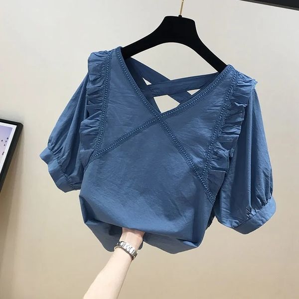 men's vests spliced lace temperament vneck for women 2023 westernized large chiffon shirt summer 230420, Black;white
men's vests spliced lace temperament vneck for women 2023 westernized large chiffon shirt summer 230420, Black;white