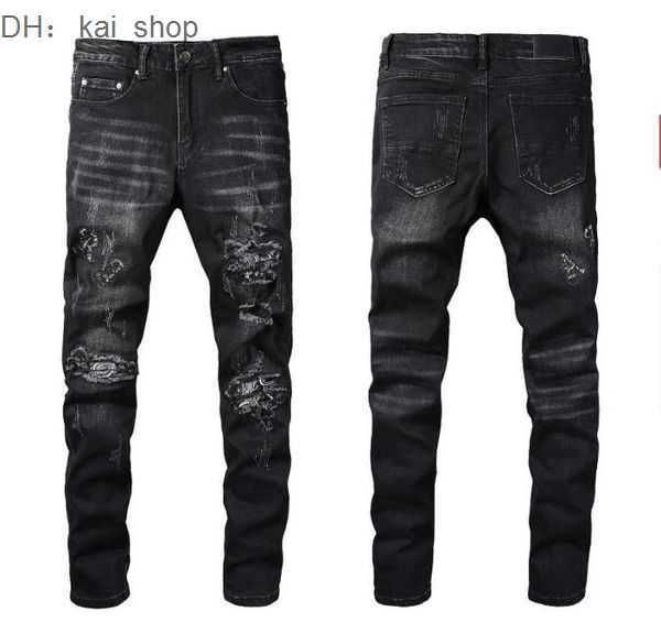 men's jeans de primavera para hombres bordado mezclilla pantalones moda hip hop cremallera angustiados 31, Blue
men's jeans de primavera para hombres bordado mezclilla pantalones moda hip hop cremallera angustiados 31, Blue