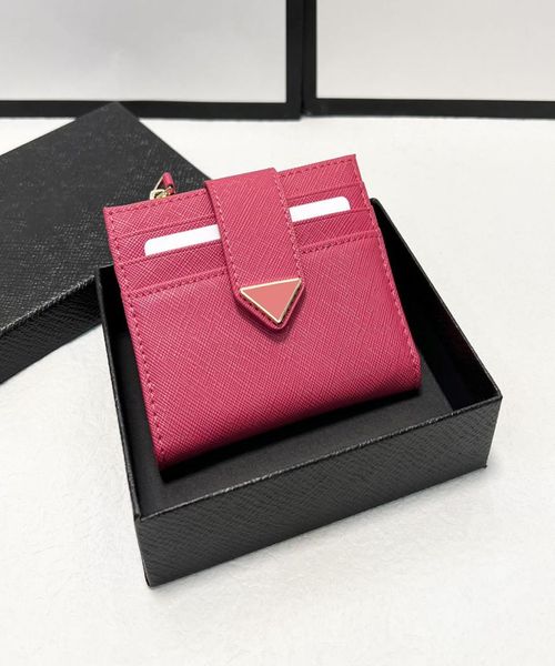 mini cowhide short card holder designer wallet with zipper change pouch classic metal triangle badge womens calfskin multi pocket 6459025, Brown;gray
mini cowhide short card holder designer wallet with zipper change pouch classic metal triangle badge womens calfskin multi pocket 6459025, Brown;gray