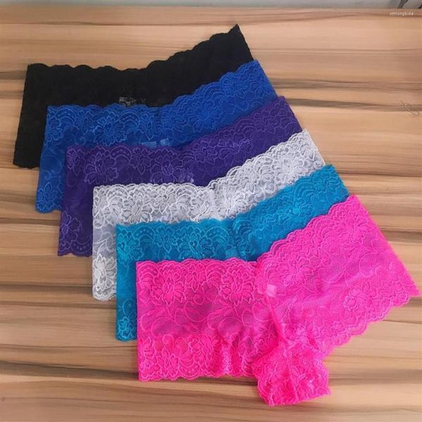 women's panties 6 pieces a pack ladies lace underwear women boyshort lingerie see through culotte femme intimates solid 303r, Black;pink
women's panties 6 pieces a pack ladies lace underwear women boyshort lingerie see through culotte femme intimates solid 303r, Black;pink