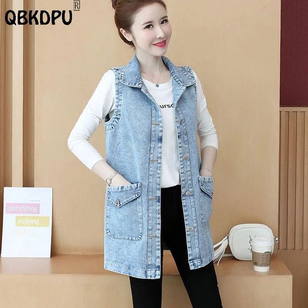 vests fashion midlength denim vest women light blue casual plus size chaleco vaquero mujer big pocket classic sleeveless denim jacket, Black;white
vests fashion midlength denim vest women light blue casual plus size chaleco vaquero mujer big pocket classic sleeveless denim jacket, Black;white