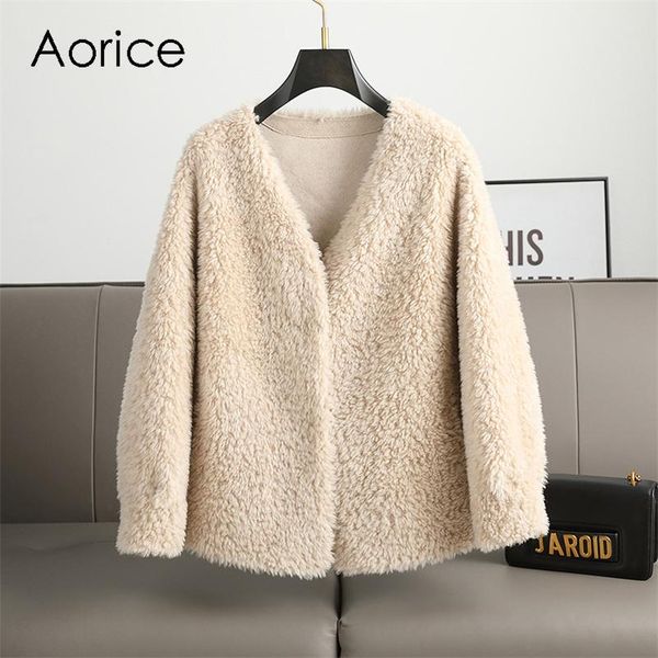 fur aorice women real wool fur coat suit parka new winter warm female sheep shearing jackets plus size overcoats ct1115, Black
fur aorice women real wool fur coat suit parka new winter warm female sheep shearing jackets plus size overcoats ct1115, Black