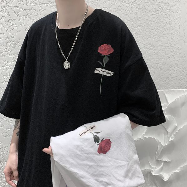 men's t shirts privathinker rose printed summer tshirts streetwear men oversized t shirt 2023 harajuku man casual short sleeve tees 23, White;black
men's t shirts privathinker rose printed summer tshirts streetwear men oversized t shirt 2023 harajuku man casual short sleeve tees 23, White;black