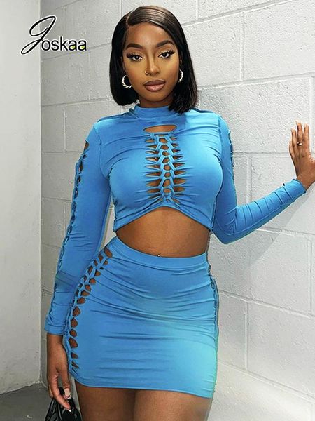 dress joskaa blue hollow out two piece set women oneck long sleeve crop and mini skirt matching autumn 2022 party clubwear, White
dress joskaa blue hollow out two piece set women oneck long sleeve crop and mini skirt matching autumn 2022 party clubwear, White