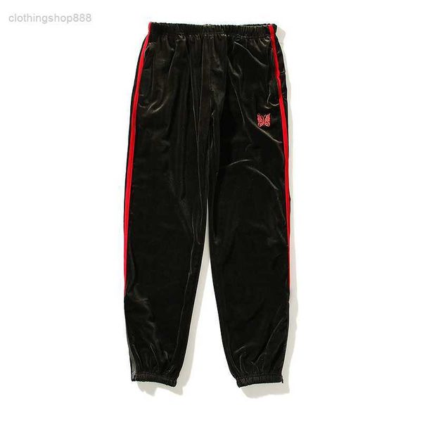 men's pants summer butterfly embroidery high street style ribbon velvet sports leggings versatile casual trendy s55k, Black
men's pants summer butterfly embroidery high street style ribbon velvet sports leggings versatile casual trendy s55k, Black