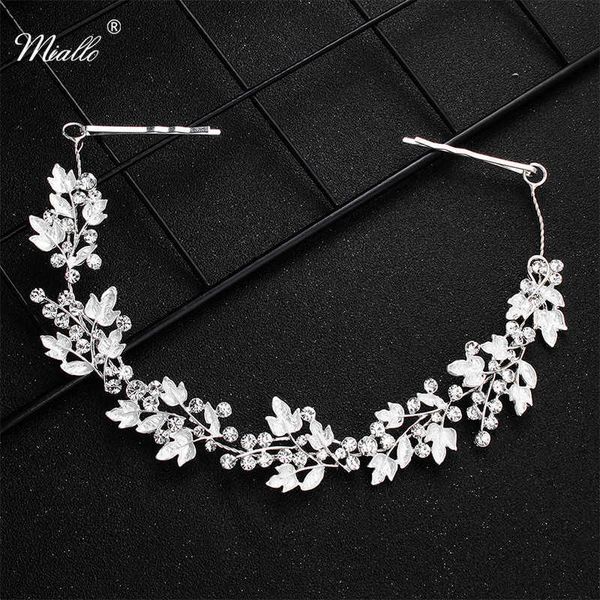 wedding hair jewelry miallo white crystal alloy leaves hair vine bridal head ornaments wedding hair jewelry accessories tiaras and crowns w0, Slivery;golden
wedding hair jewelry miallo white crystal alloy leaves hair vine bridal head ornaments wedding hair jewelry accessories tiaras and crowns w0, Slivery;golden