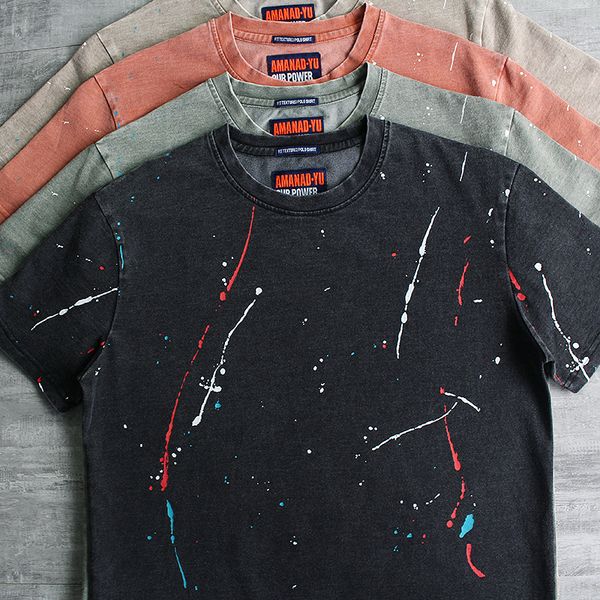 men s t shirts summer paint throwing ink splashing heavy industry t shirt fashion retro pure cotton washed old short sleeve casual 230420, White;black
men s t shirts summer paint throwing ink splashing heavy industry t shirt fashion retro pure cotton washed old short sleeve casual 230420, White;black