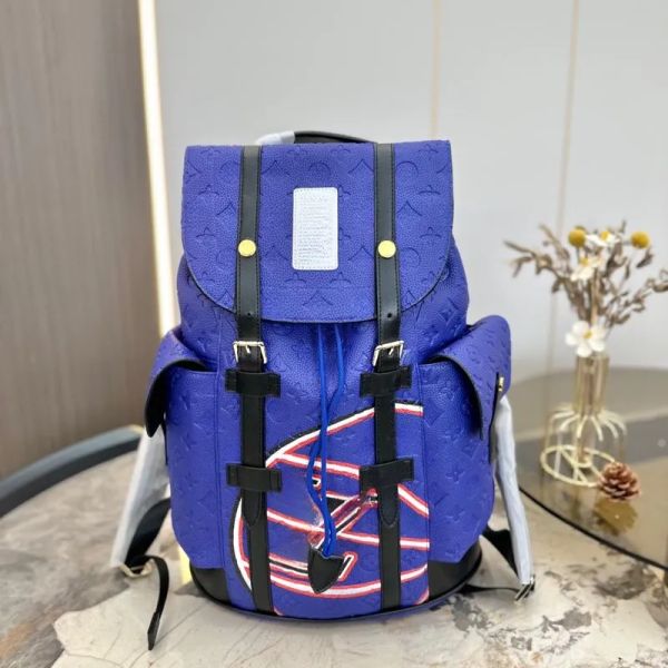

Unisex High Quality Designer Bag Ladies Fashion Letter Backpack Men Solid Color Travel Outdoor Bags Internal Interval Large Capacity Schoolbag Customizable, A12