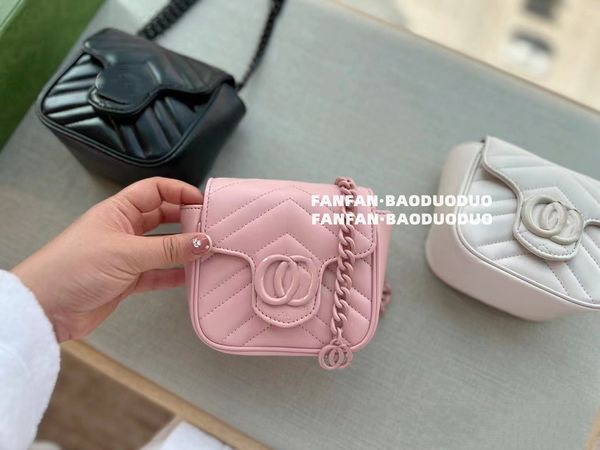 2023 new marmont shoulder bags chain mini metal chain ceramic effect cream white sakura pink macaron shoulder bag waistpack size 13 10cm fla
2023 new marmont shoulder bags chain mini metal chain ceramic effect cream white sakura pink macaron shoulder bag waistpack size 13 10cm fla