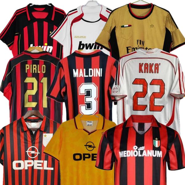 

KAKA 90 91 Retro SOCCER JERSEYS home shirts 96 97 Gullit 02 03 04 Maldini Van Basten football RONALDO Inzaghi AC 06 07 09 10 SHEVCHENKO MILAN Jersey, ⑨