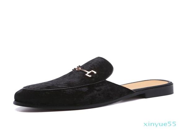 men039s suede leather open back slipon dress slippers on backless velvet loafers lazy person half shoe for men size 6136698451, Black
men039s suede leather open back slipon dress slippers on backless velvet loafers lazy person half shoe for men size 6136698451, Black