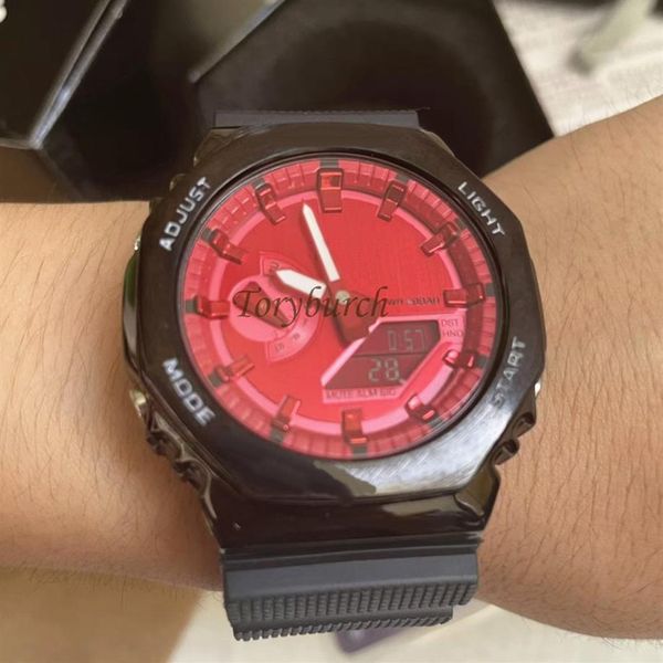 new arrival gm metal series dual display watches luminous sports casual student all functions work auto light watc315z, Slivery;brown
new arrival gm metal series dual display watches luminous sports casual student all functions work auto light watc315z, Slivery;brown