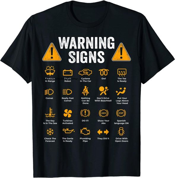 men's t shirts funny driving warning signs 101 auto mechanic gift driver t shirt fashion casual t shirt cotton mens tees 230419, White;black
men's t shirts funny driving warning signs 101 auto mechanic gift driver t shirt fashion casual t shirt cotton mens tees 230419, White;black