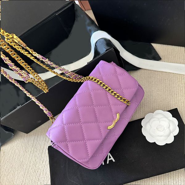 women designer mini flap bag real leather gold metal hardware waiet bag chest purse crossbody shoulder handbag matelasse chain 4 colors luxu
women designer mini flap bag real leather gold metal hardware waiet bag chest purse crossbody shoulder handbag matelasse chain 4 colors luxu