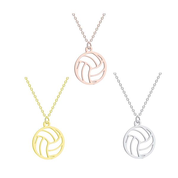 stainless steel necklace sports volleyball pendant necklace fashion accessories, Silver
stainless steel necklace sports volleyball pendant necklace fashion accessories, Silver