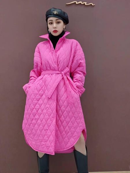leather long straight winter jacket women coat fashion with belt warm loose padded jacket coat with rhombus pattern casual outwear, Black
leather long straight winter jacket women coat fashion with belt warm loose padded jacket coat with rhombus pattern casual outwear, Black