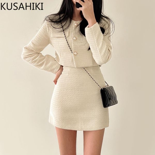 dress kusahikiconjunto de dos piezas para mujer abrigo de tweed de manga larga con cuello redondo y minifalda de cintura alta ropa de, White
dress kusahikiconjunto de dos piezas para mujer abrigo de tweed de manga larga con cuello redondo y minifalda de cintura alta ropa de, White