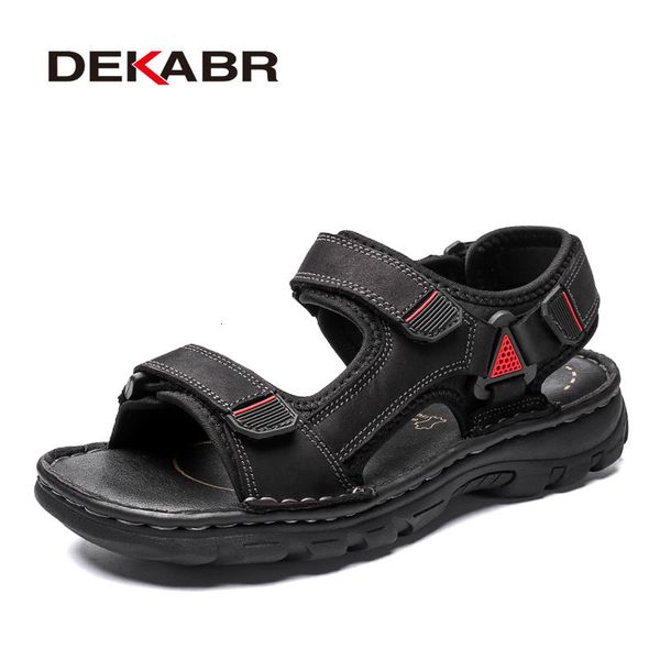 sandals dekabr size 48 male genuine leather summer casual men shoes vacation beach fashion outdoor nonslip sneakers 230419, Black
sandals dekabr size 48 male genuine leather summer casual men shoes vacation beach fashion outdoor nonslip sneakers 230419, Black