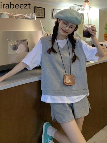 dress irabeezt leisure sports suits women 2022 summer korean new fashion fake 2piece patchwork loose shortsleeved + bear shorts, White
dress irabeezt leisure sports suits women 2022 summer korean new fashion fake 2piece patchwork loose shortsleeved + bear shorts, White