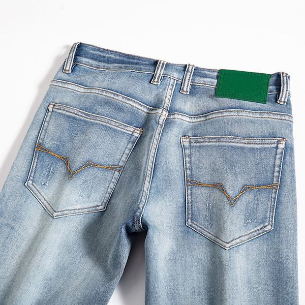 men's jeans spring summer thin men slim fit european american high-end brand small straight double o pants f212-3, Blue
men's jeans spring summer thin men slim fit european american high-end brand small straight double o pants f212-3, Blue