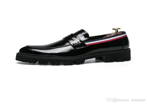 formal oxford shoes men loafers patent leather striped designer thick bottom wedding leather shoes brand mens dress shoes m188499245, Black
formal oxford shoes men loafers patent leather striped designer thick bottom wedding leather shoes brand mens dress shoes m188499245, Black