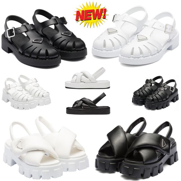 foam rubber sandals thick sole upper with metal buckle thick bottom platform designer factory footwear retro beach loafers round toe sandas, Black
foam rubber sandals thick sole upper with metal buckle thick bottom platform designer factory footwear retro beach loafers round toe sandas, Black