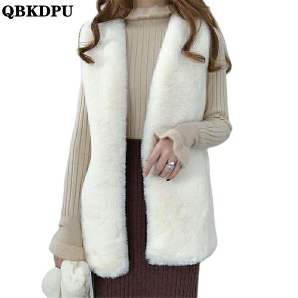 fur fall winter midlength faux rabbit fur vest women warm thick gilets plush soft waistcoat sleeveless jackets fashion outwear top, Black
fur fall winter midlength faux rabbit fur vest women warm thick gilets plush soft waistcoat sleeveless jackets fashion outwear top, Black
