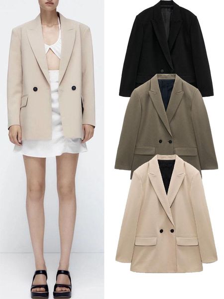 pants 2022 highquality winter new women's temperament simple lapel longsleeved texture loose casual doublebreasted suit jacket, White
pants 2022 highquality winter new women's temperament simple lapel longsleeved texture loose casual doublebreasted suit jacket, White