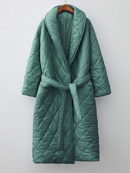 leather winter women long straight parkas coat with rhombus fashion slim female outwear long parkas with belt jackets, Black
leather winter women long straight parkas coat with rhombus fashion slim female outwear long parkas with belt jackets, Black