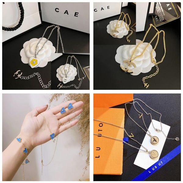 luxury designer pendant necklaces 18k gold plated multicolor diamond letter necklace womens design love jewelry necklace gift bout318a, Silver
luxury designer pendant necklaces 18k gold plated multicolor diamond letter necklace womens design love jewelry necklace gift bout318a, Silver