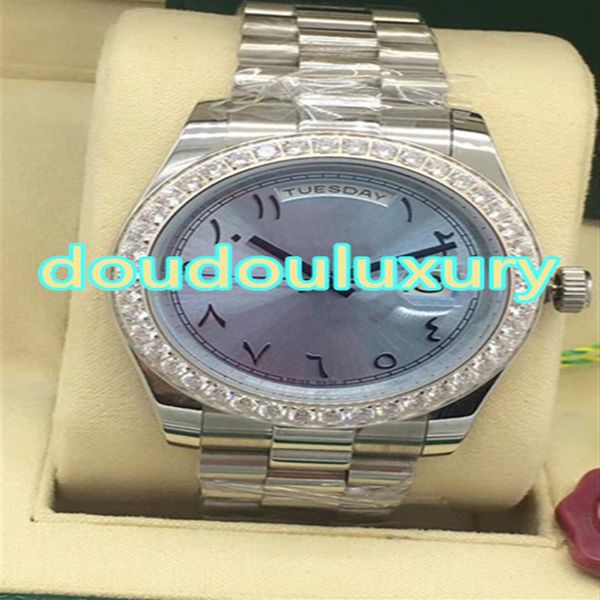 men's watch light blue dial arabia number scale fashion diamond wristwatches fully automatic mechanical watch209d, Slivery;brown
men's watch light blue dial arabia number scale fashion diamond wristwatches fully automatic mechanical watch209d, Slivery;brown