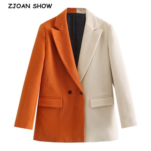 pants 2021 autumn winter orange stitching beige patchwork woolen blazer boyfriend friend women contrast color suit coat fashion femme, White
pants 2021 autumn winter orange stitching beige patchwork woolen blazer boyfriend friend women contrast color suit coat fashion femme, White