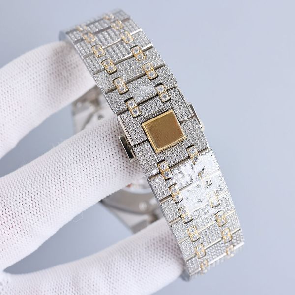 handmade diamonds watch mens automatic mechanical watches 42mm with diamond-studded steel 904l sapphire women wristwatches montre de luxe, Slivery;black
handmade diamonds watch mens automatic mechanical watches 42mm with diamond-studded steel 904l sapphire women wristwatches montre de luxe, Slivery;black